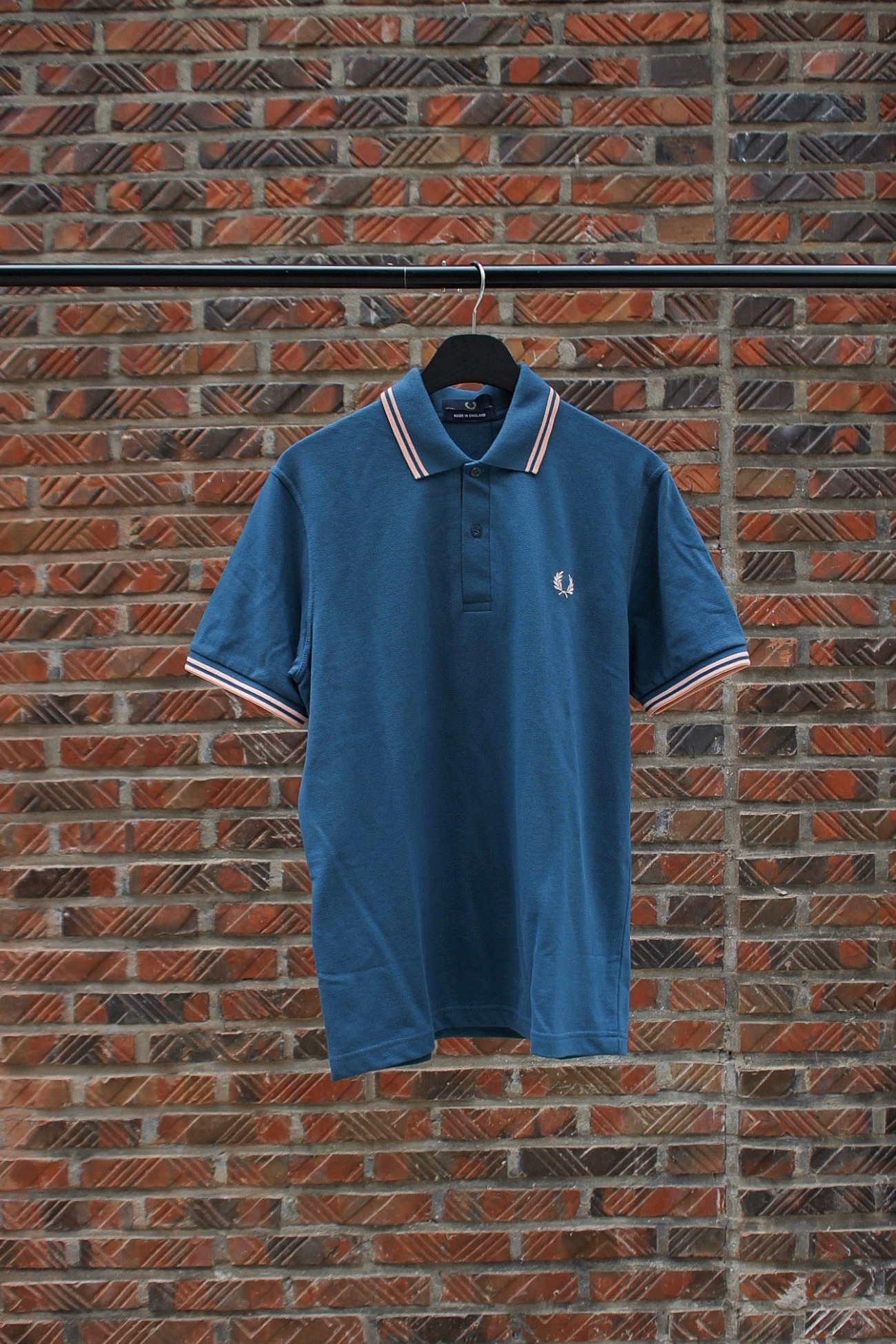 [FRED PERRY] Twin Tipped Fred Perry Shirt (Re-Issues) - Deep Teal