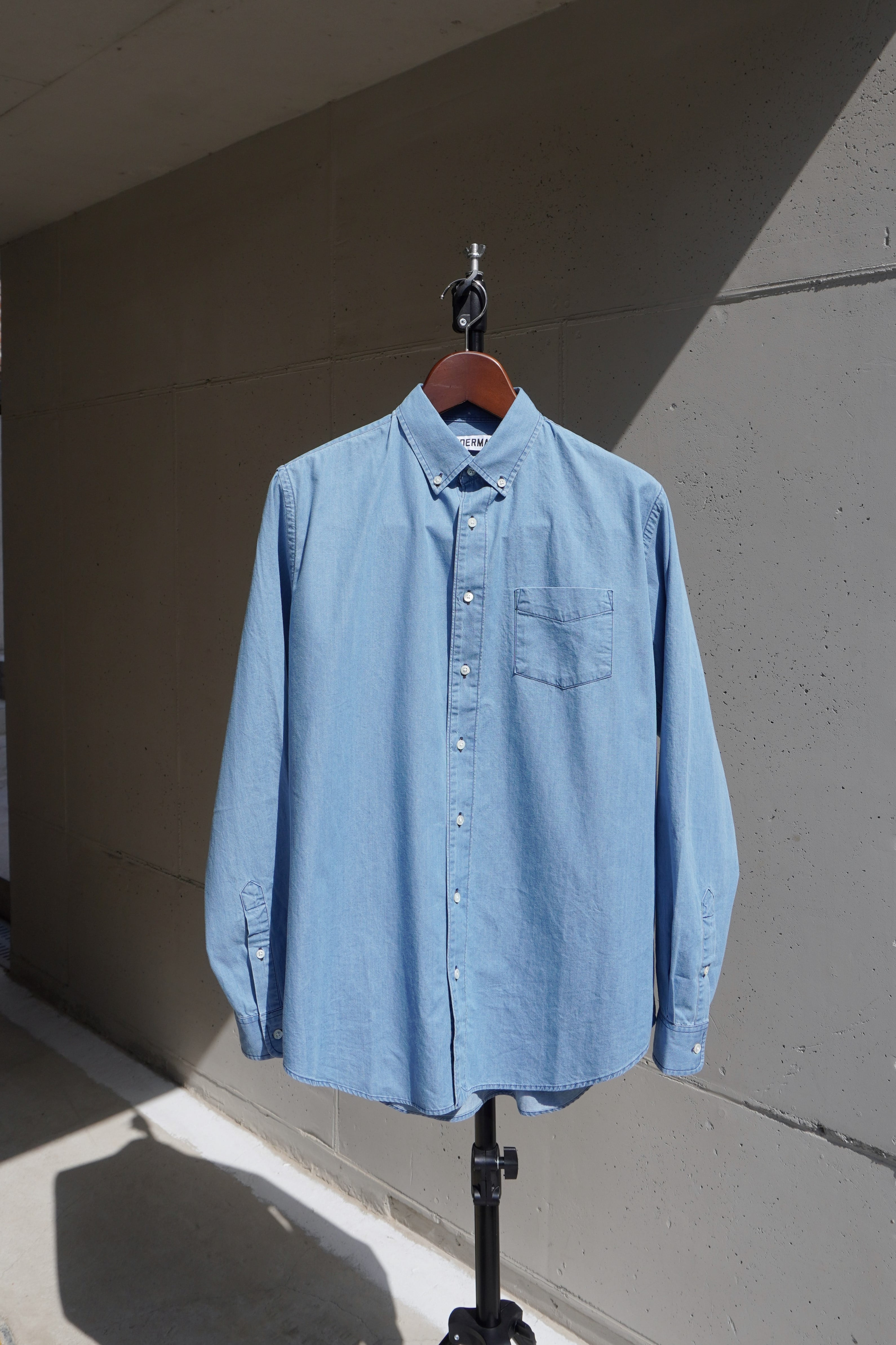 [SCHNAYDERMAN&#039;S] Shirt BD Summer Denim – Bleached Blue Denim