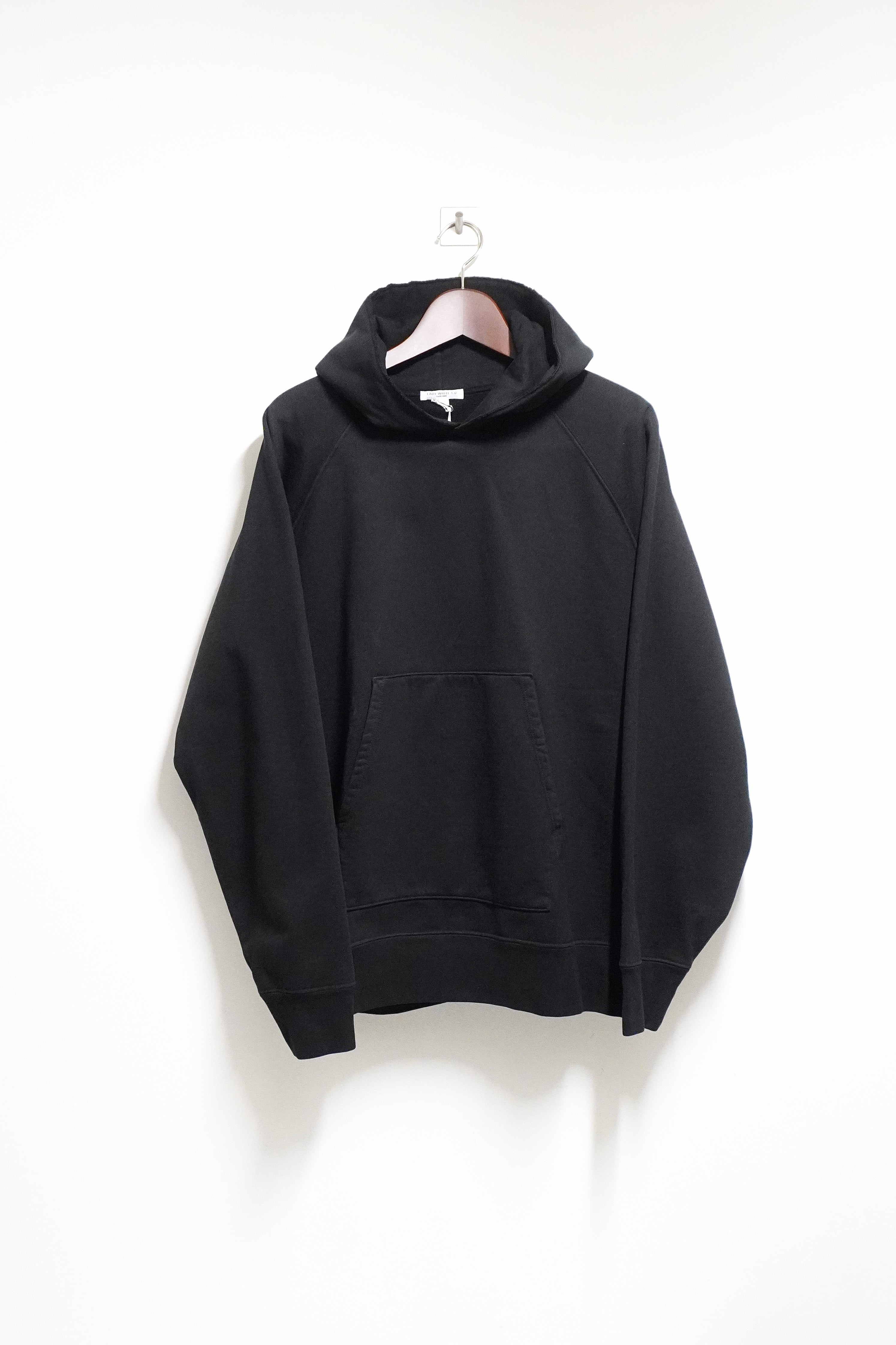 [LADY WHITE CO.] Super Weighted Hoodie – Black