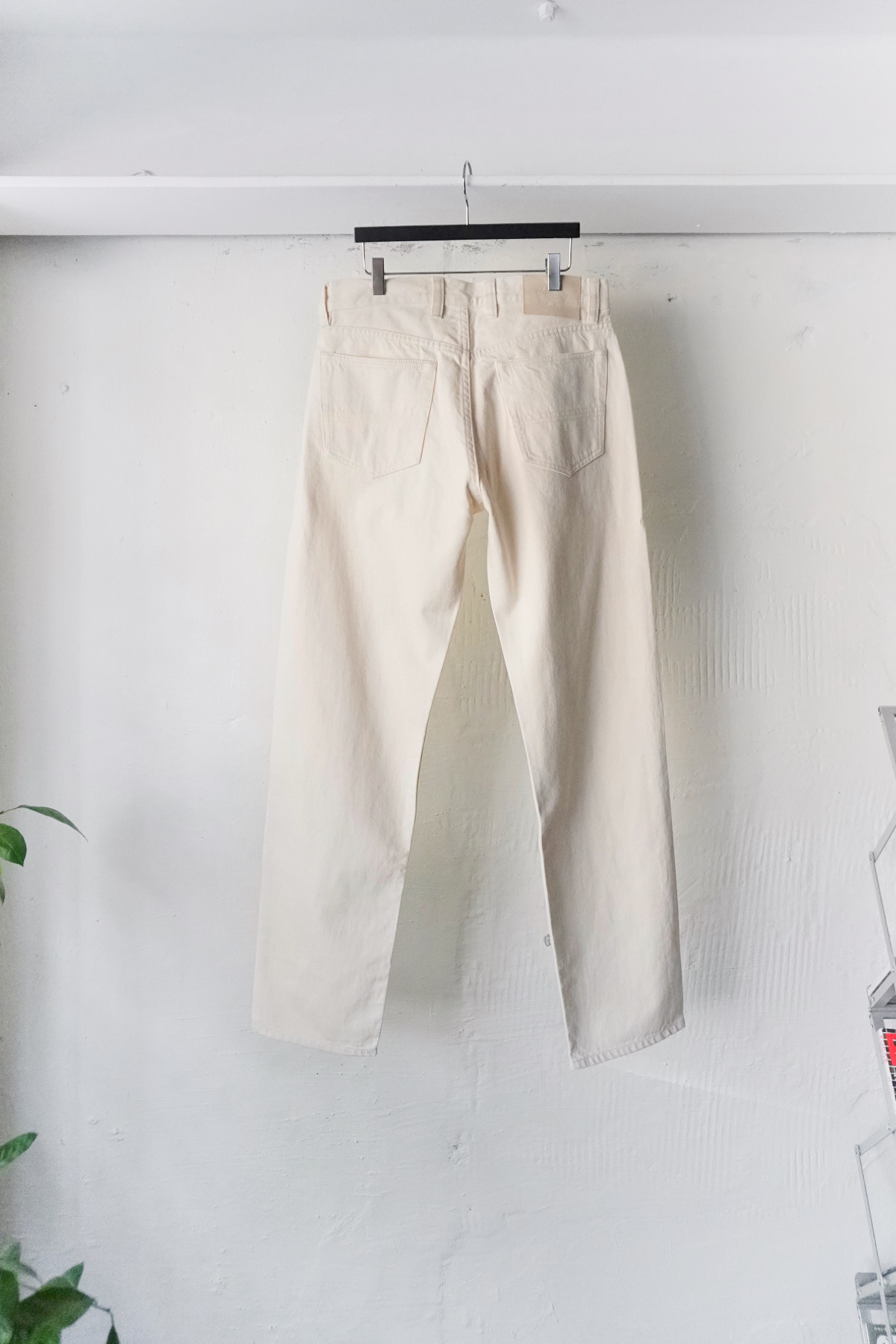 [DRAKE&#039;S] Selvedge Denim Five Pocket Jeans - Ecru
