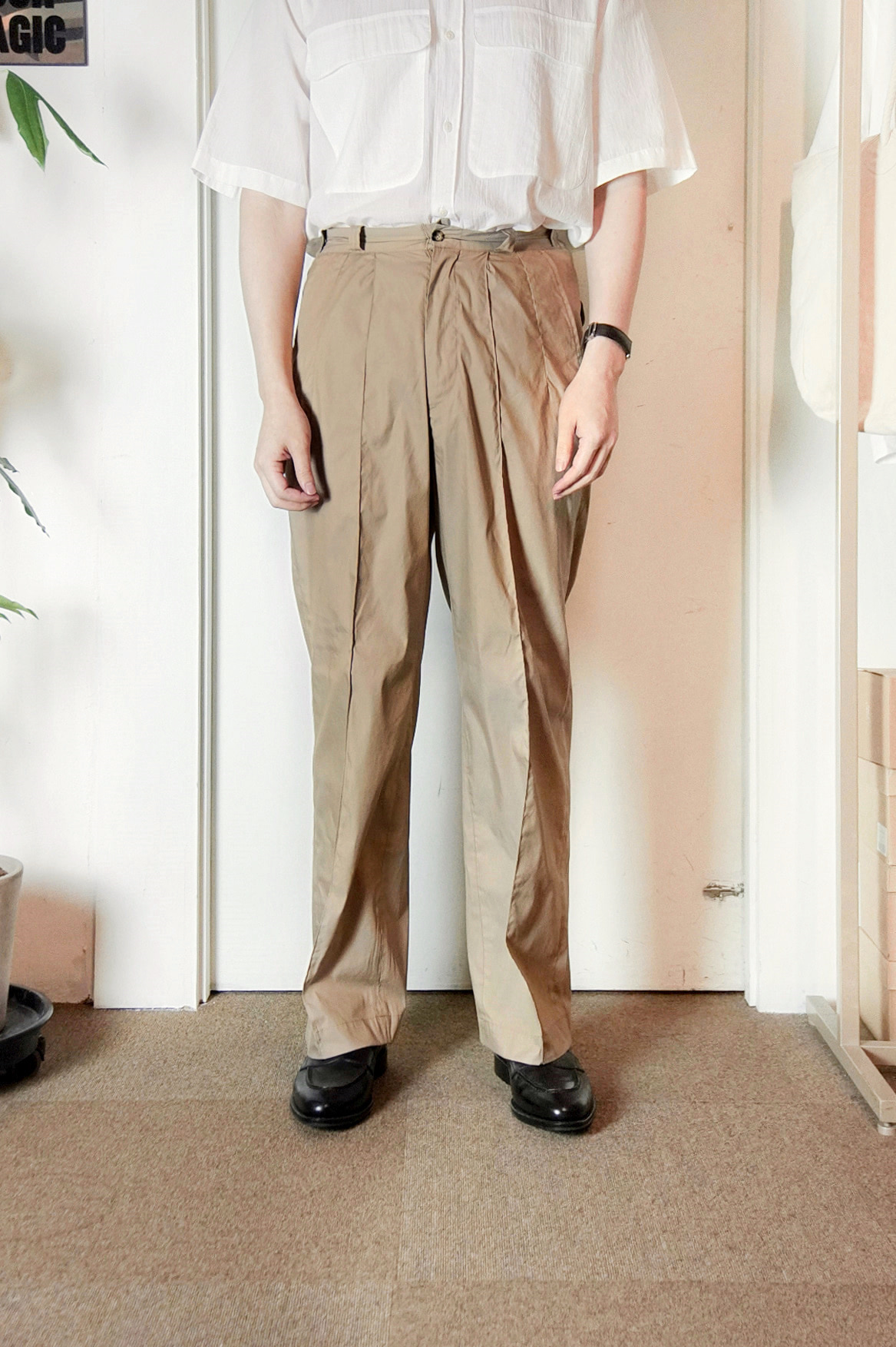 [OLD JOE BRAND] 23SS Front Tuck Army Trousers - Dune