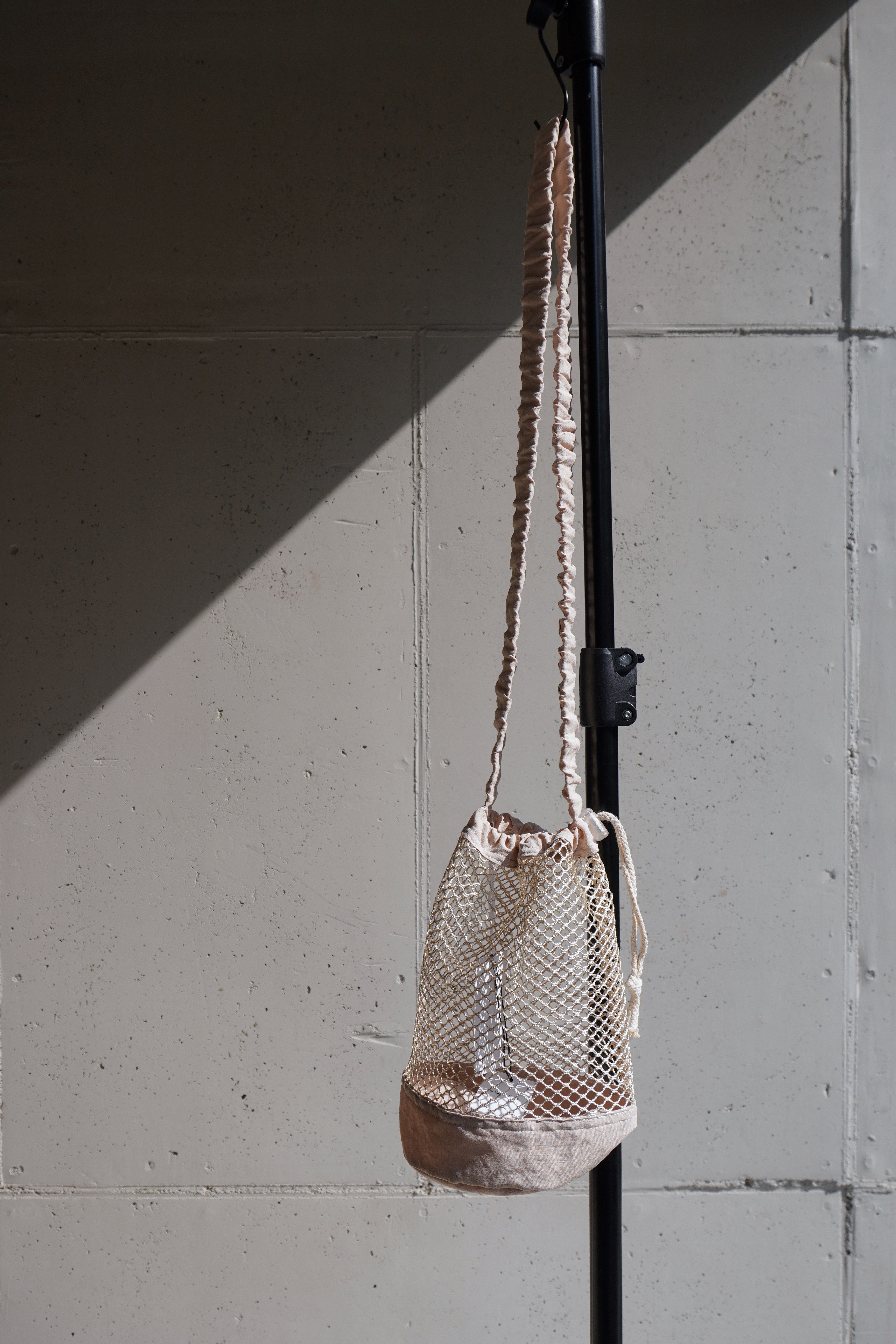 [S.K. MANOR HILL]  Bucket Bag - Beige Linen/Cotton