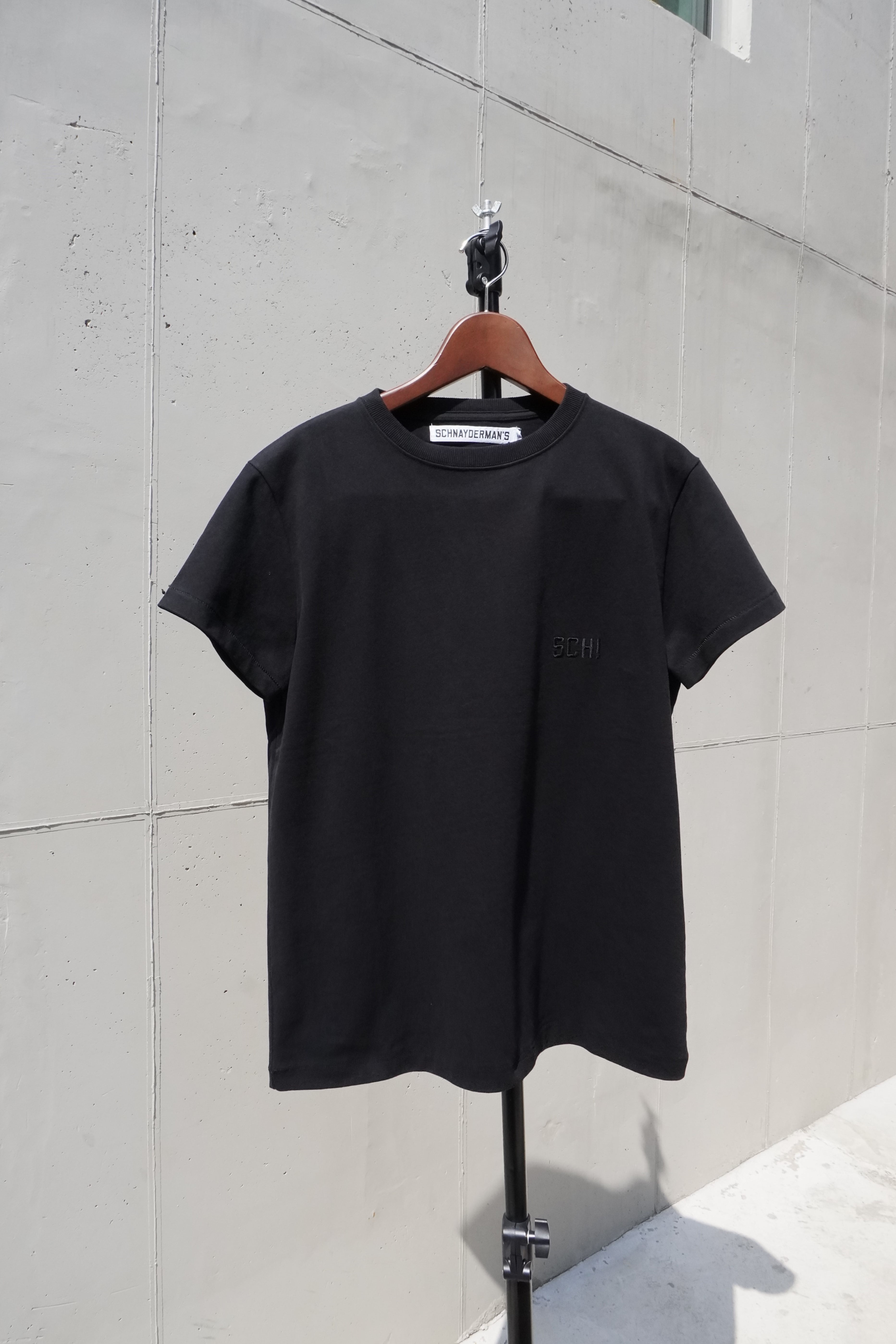[SCHNAYDERMAN&#039;S] T-Shirt Garment Jersey SCH! - Black