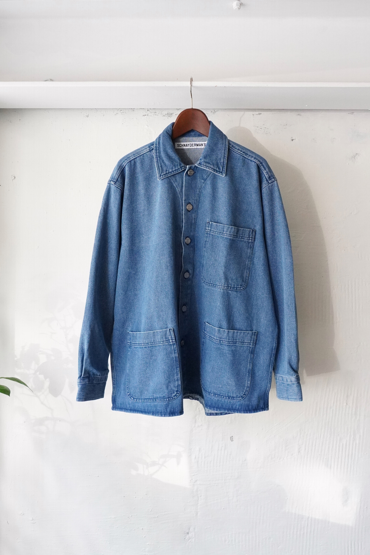 [SCHNAYDERMAN&#039;S] Overshirt Oversized Denim – Washed Blue