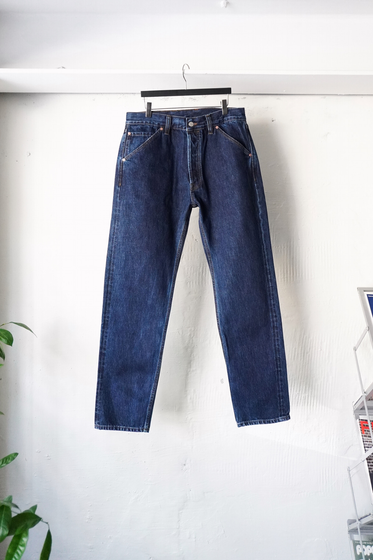 [DRAKE&#039;S] 14.2oz Japanese Selvedge Denim Five Pocket Jeans - Stone Wash