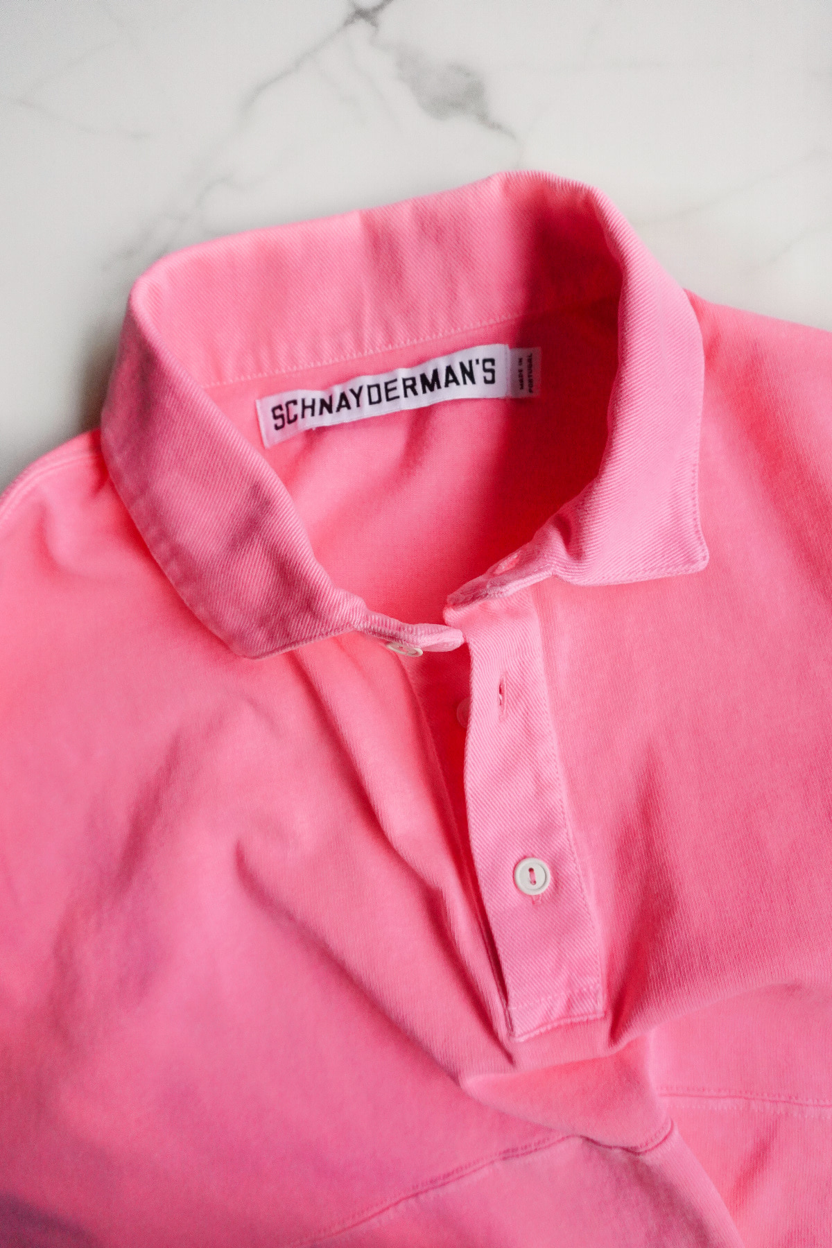 [SCHNAYDERMAN&#039;S] Rugby Shirt BD - Acid Pink