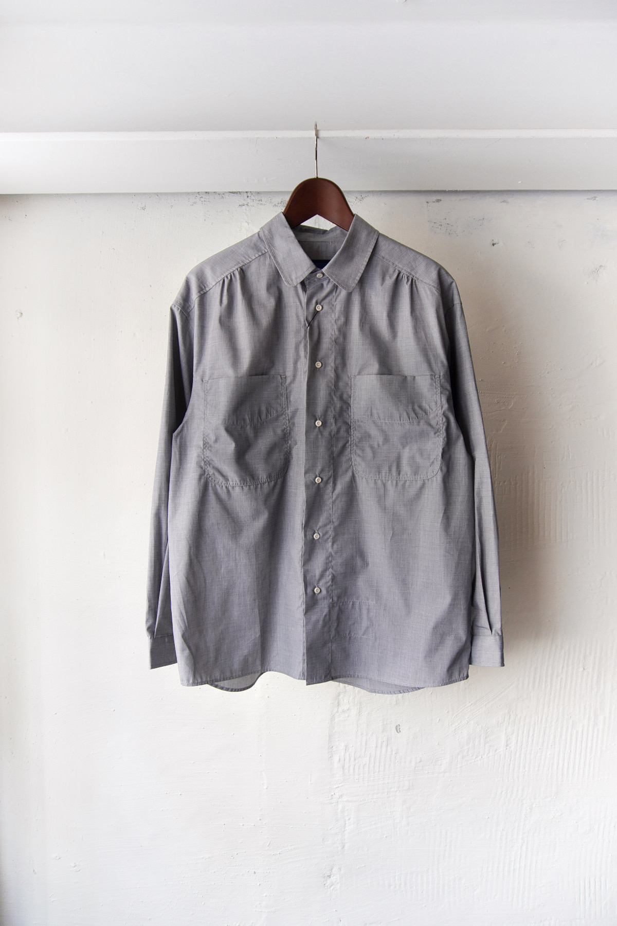 [DOCUMENT] Cotton Shirt - Grey