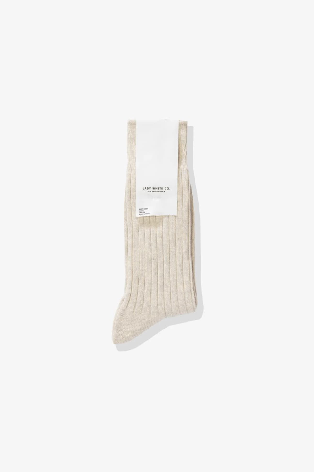 [LADY WHITE CO.] LWC Socks - Natural