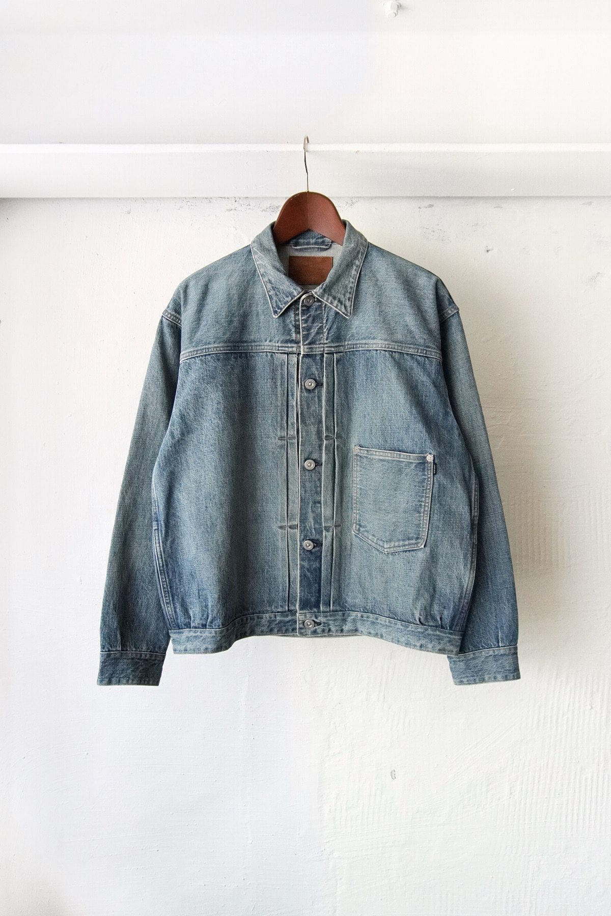 [OLD JOE BRAND] Riveted One Pocket Jean Jacket - Fade Indigo