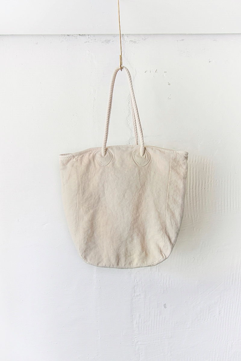 [OLD JOE BRAND] Distressed Linen Covered Tool Bag - Natural